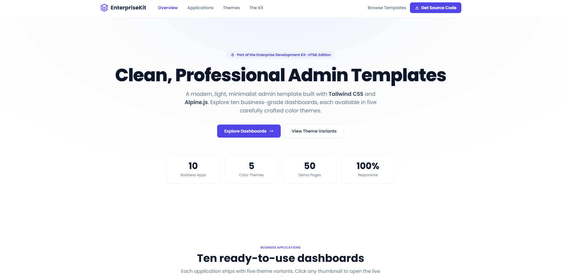 Admin Template HTML