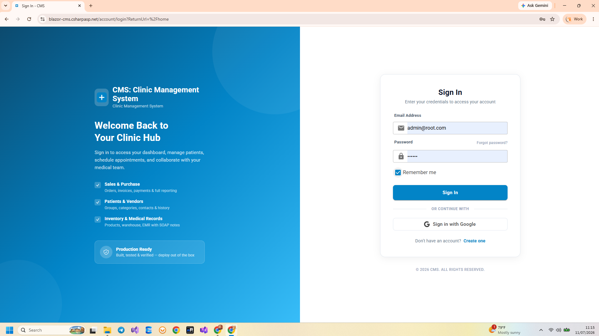 Blazor CMS Contact Management