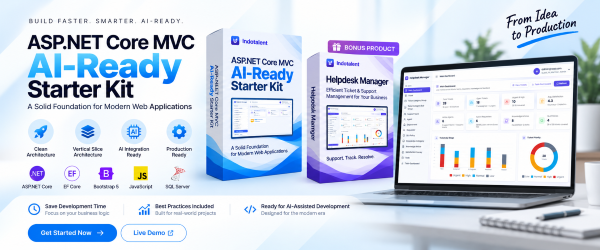 MVC EDevKit Basic banner featuring the free Helpdesk Manager app