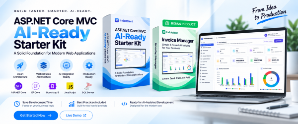 MVC EDevKit Basic banner featuring the free Invoice Manager app